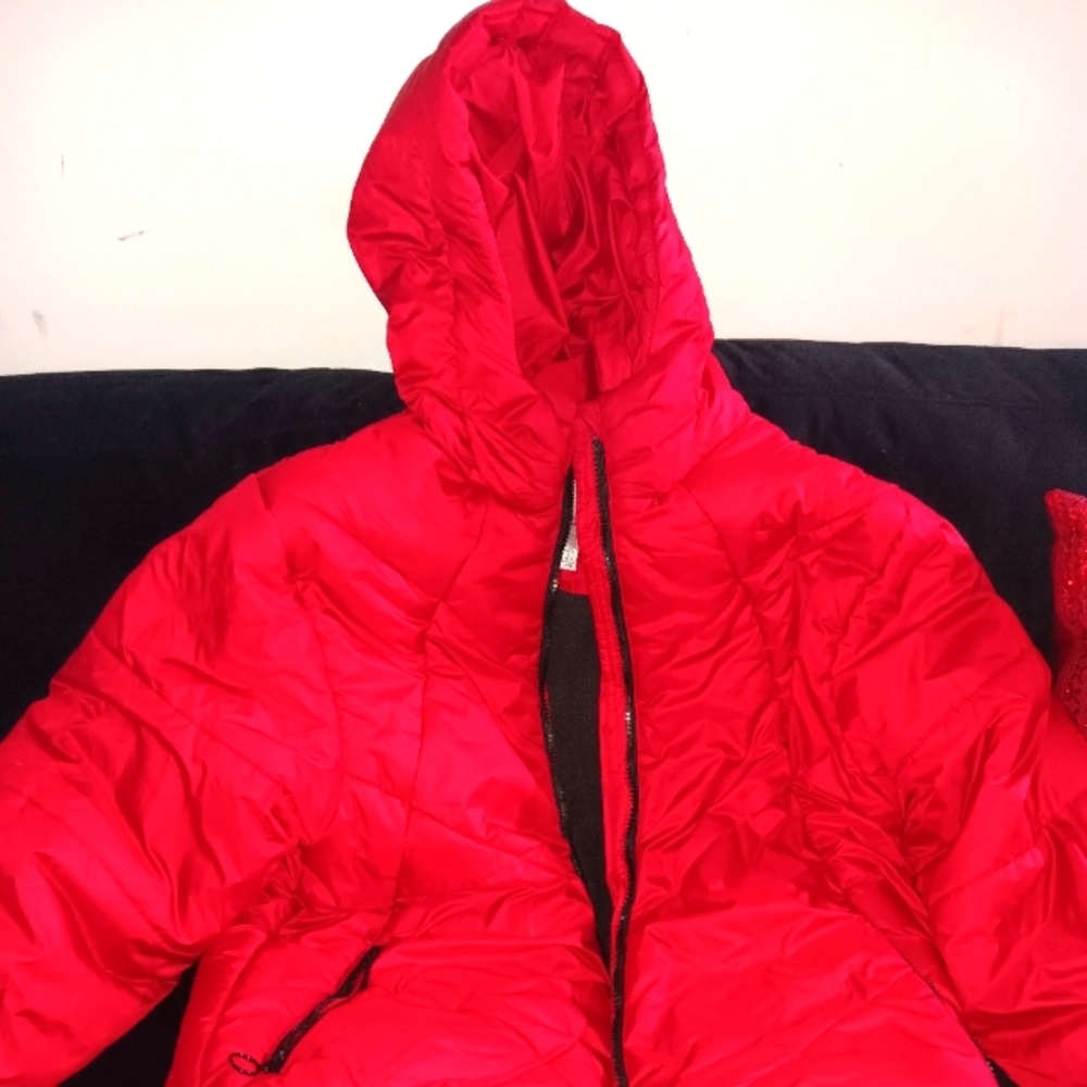Beautiful red winter coat